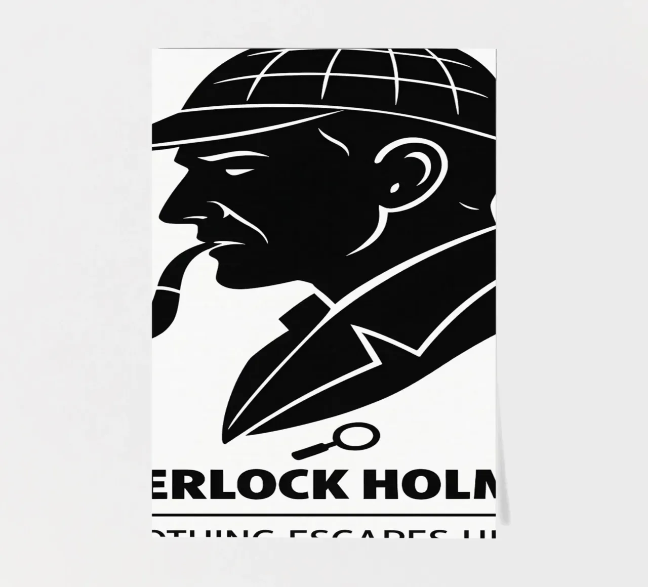 Sherlock Holmes Print foglio adesivo da MoviesArt