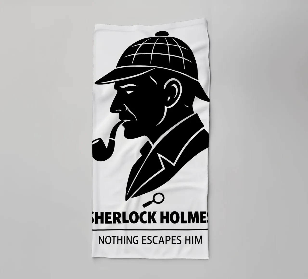 Sherlock Holmes Print towel by MoviesArt