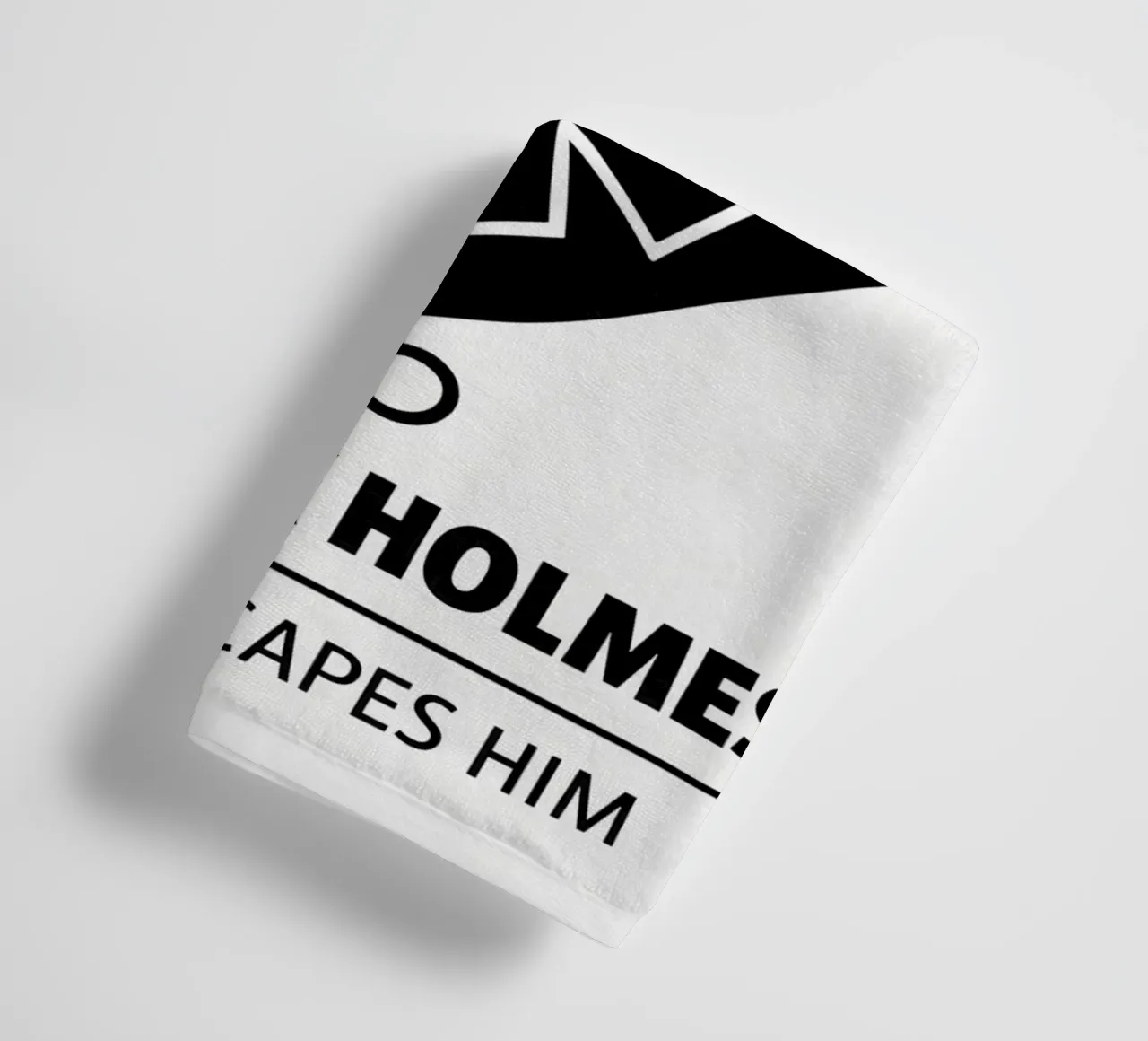 Sherlock Holmes Print towel by MoviesArt