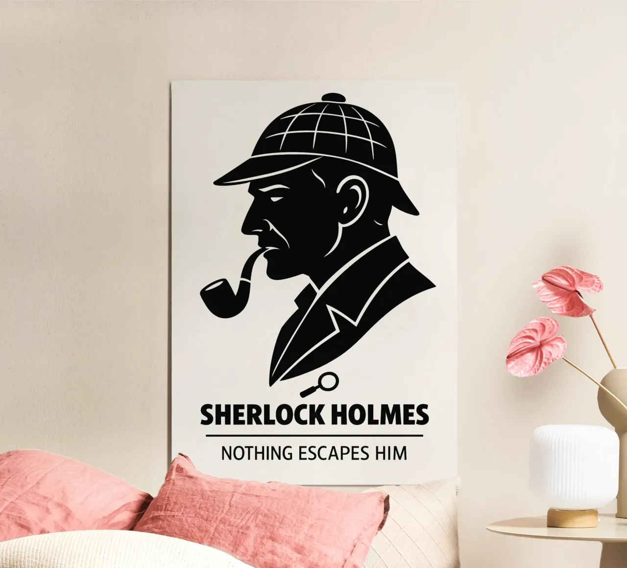 Sherlock Holmes Print alluminio dibond da MoviesArt