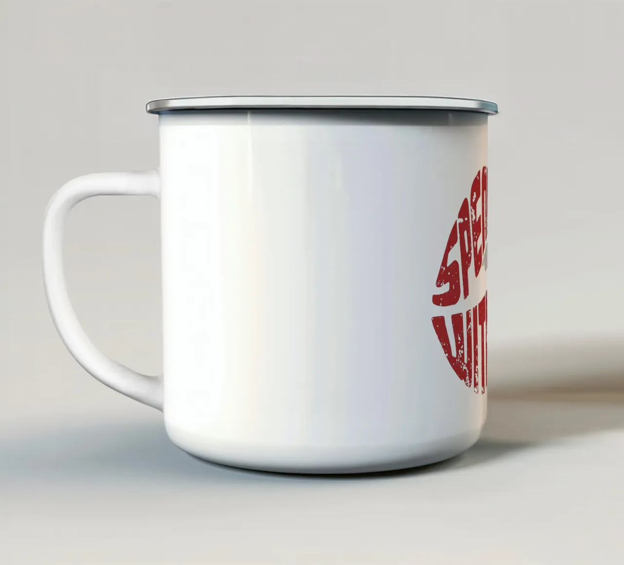 Parlare solo con amore tazza in smalto da Gunawan Rb