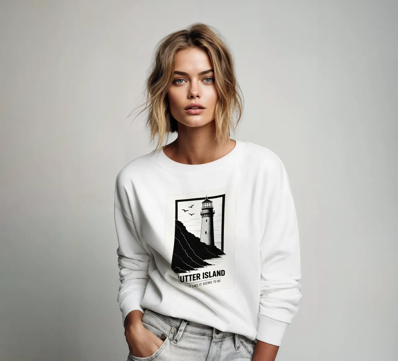 Shutter Island Print Sweatshirt von MoviesArt