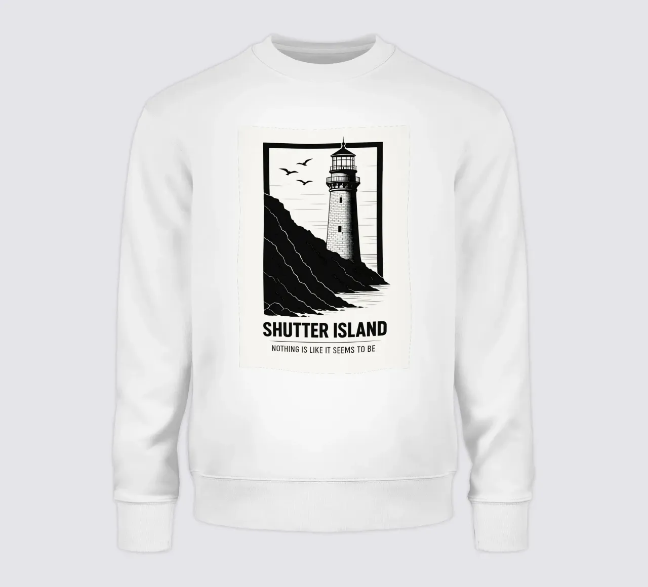 Shutter Island Print Sweatshirt von MoviesArt