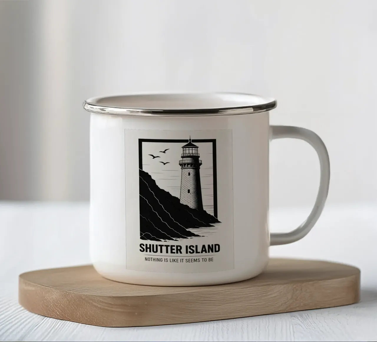 Shutter Island Print tazza in smalto da MoviesArt