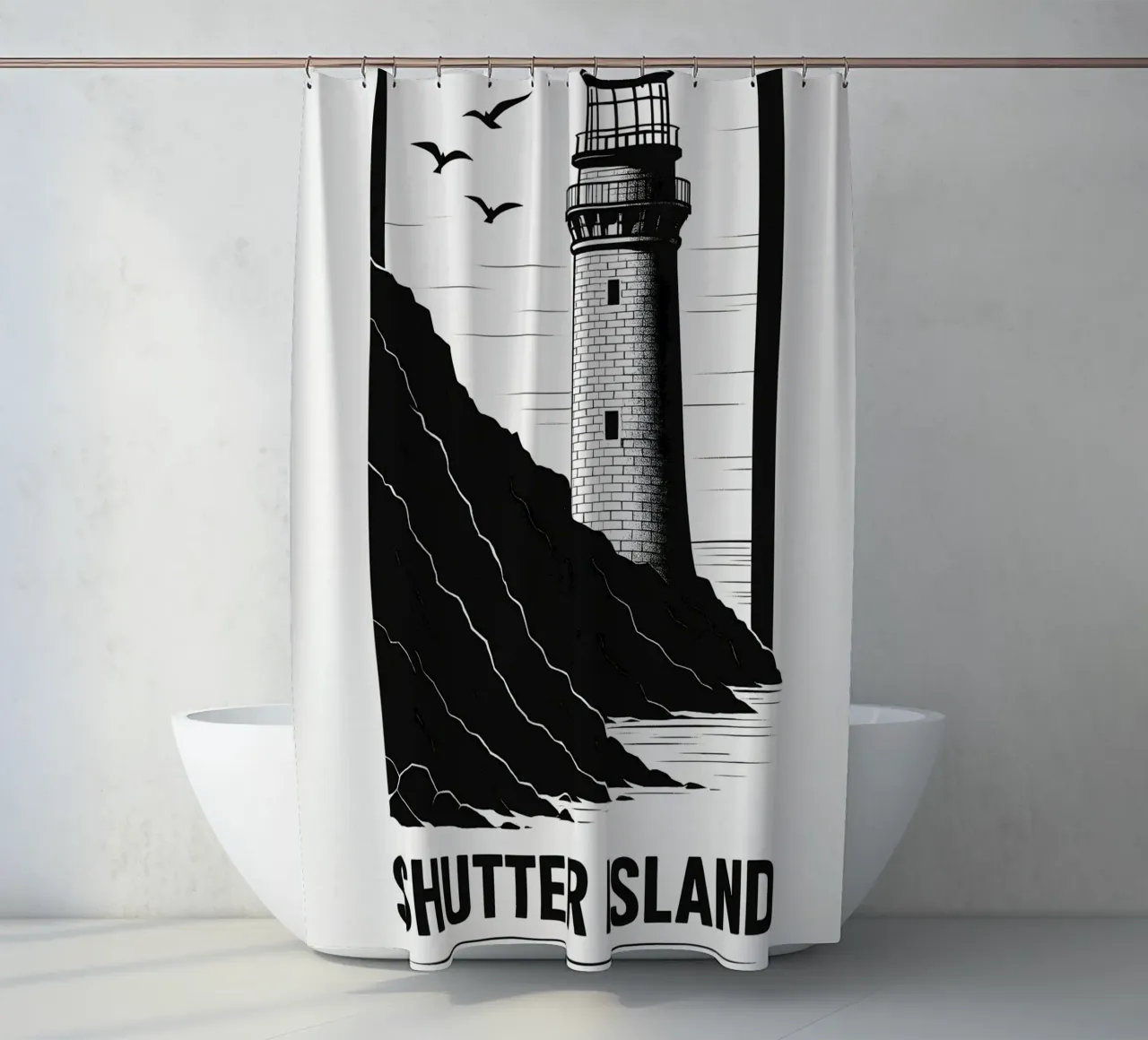 Shutter Island Print tenda da doccia da MoviesArt