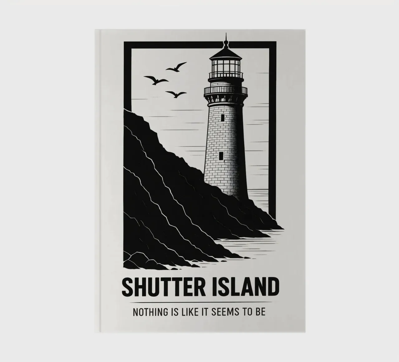 Shutter Island Print notebook by MoviesArt