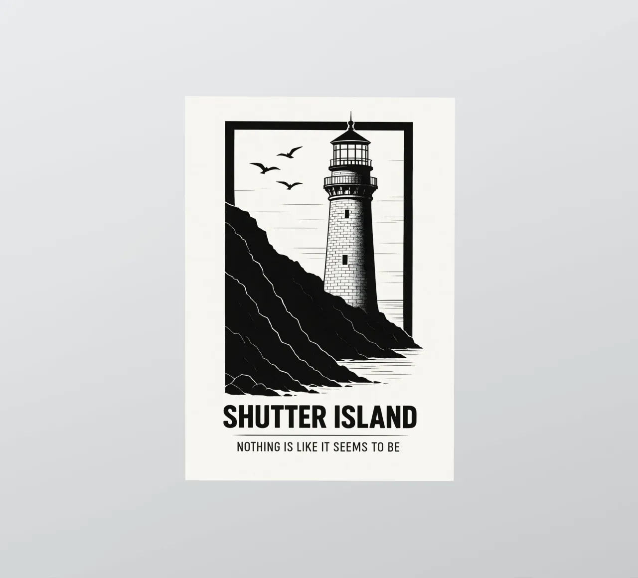 Shutter Island Print adesivo da MoviesArt