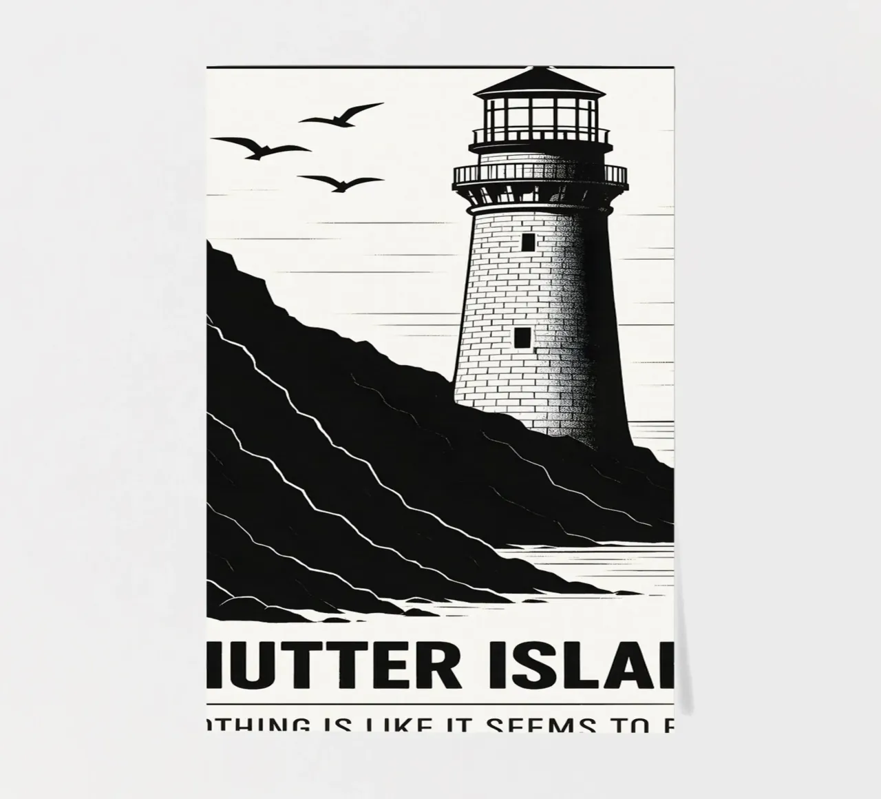 Shutter Island Print foglio adesivo da MoviesArt