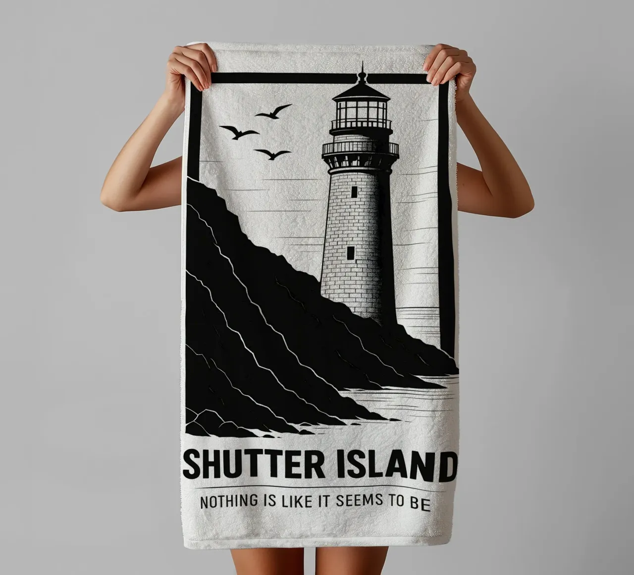 Shutter Island Print asciugamano da bagno da MoviesArt