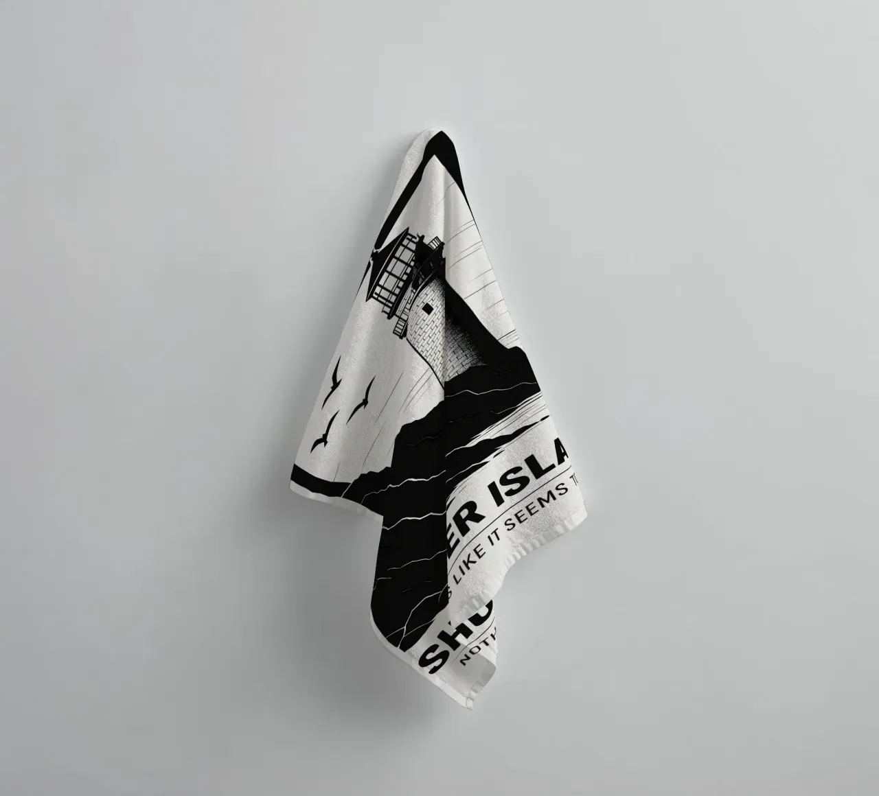 Shutter Island Print asciugamano da bagno da MoviesArt