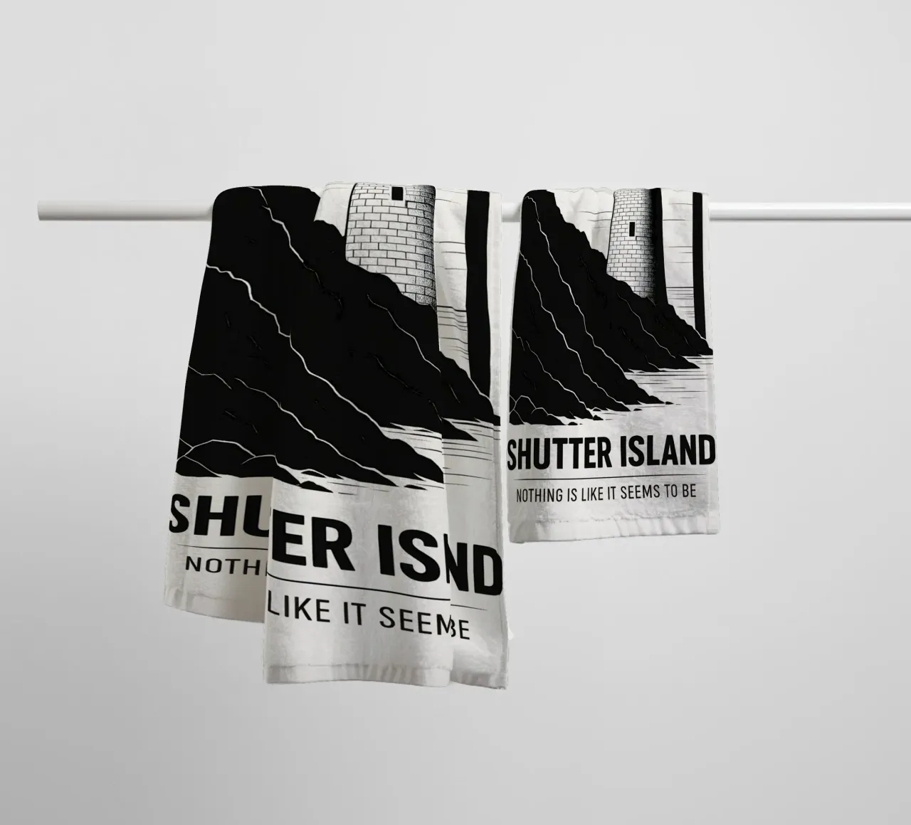 Shutter Island Print asciugamano da bagno da MoviesArt
