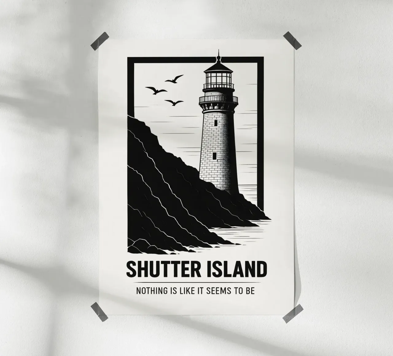 Shutter Island Print carta hahnemühle da MoviesArt