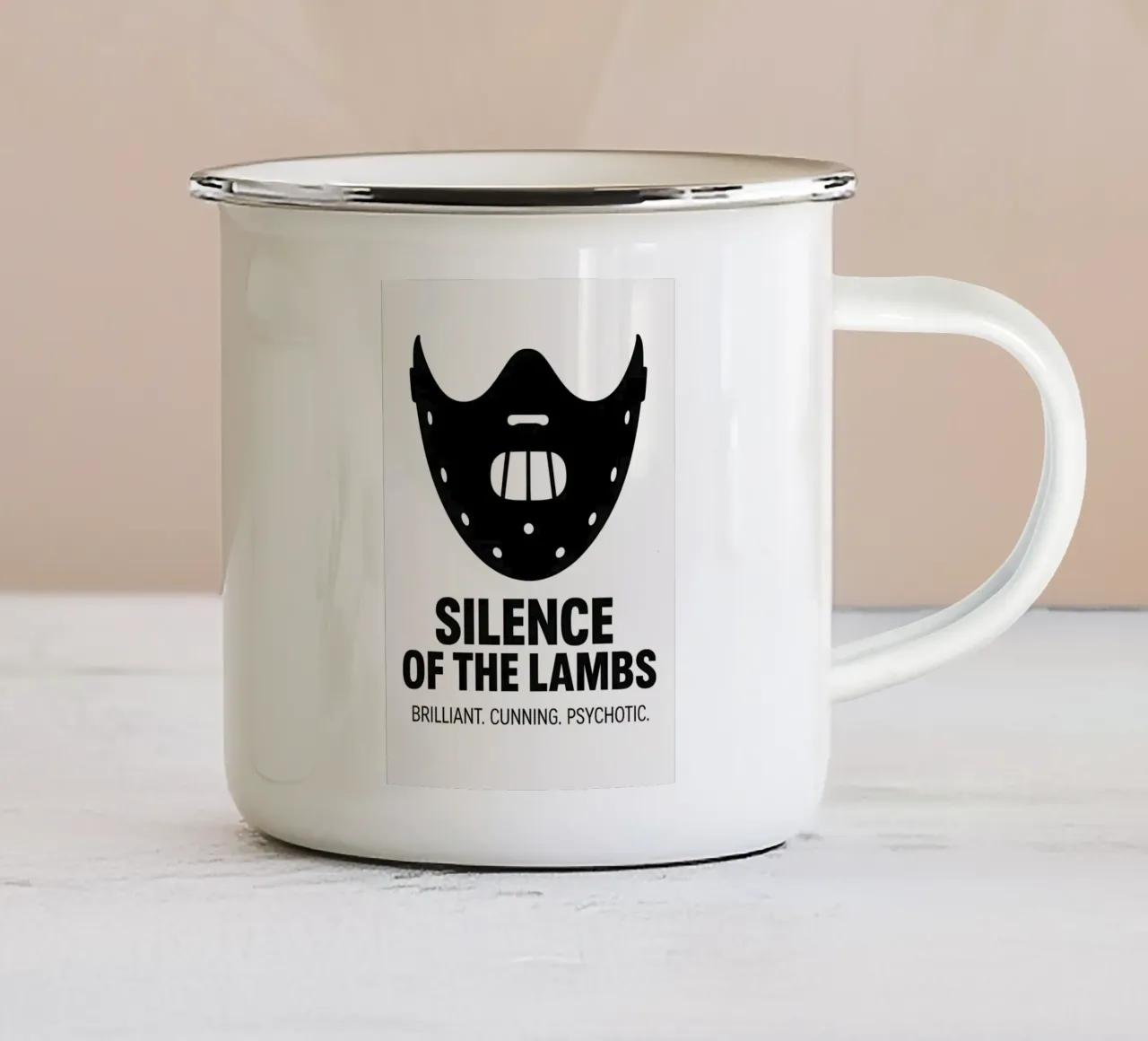 Silence Of The Lambs Print tazza in smalto da MoviesArt
