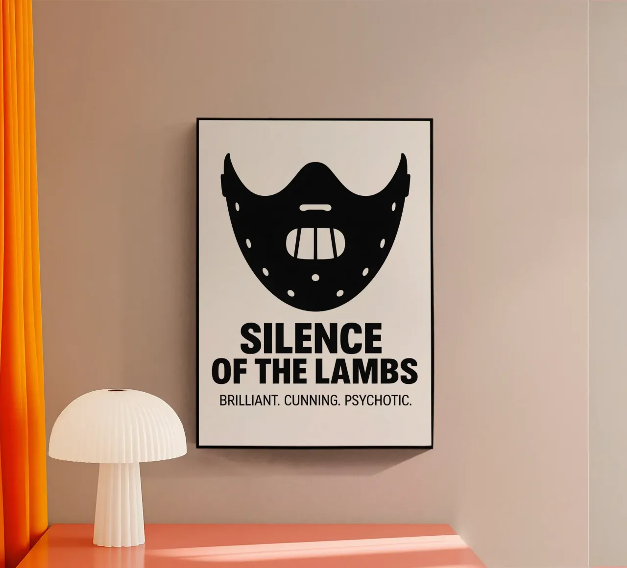Silence Of The Lambs Print plexiglass da MoviesArt