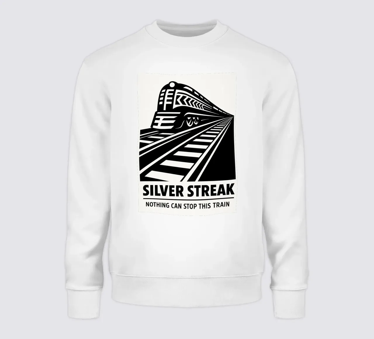Silver Streak Print sweatshirt by MoviesArt