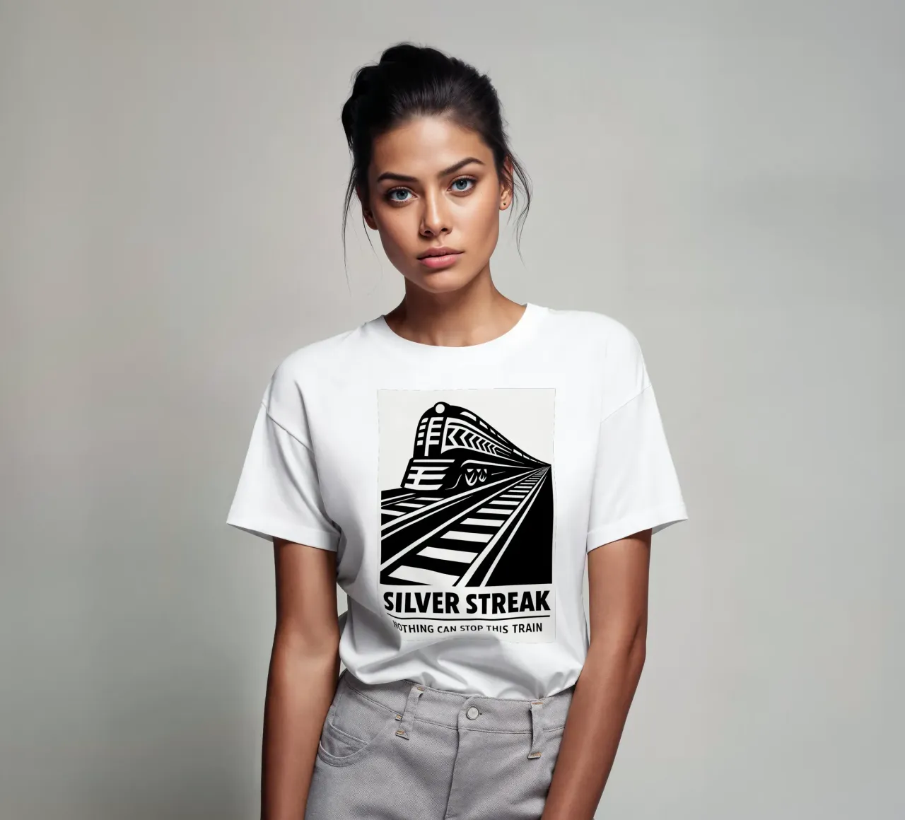 Silver Streak Print t-shirt da MoviesArt