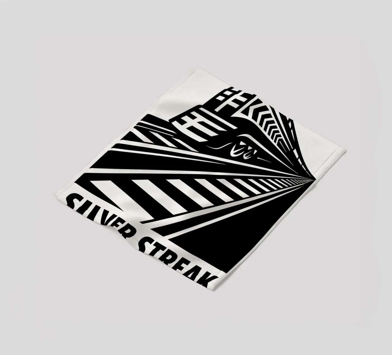 Silver Streak Print coperta in pile da MoviesArt