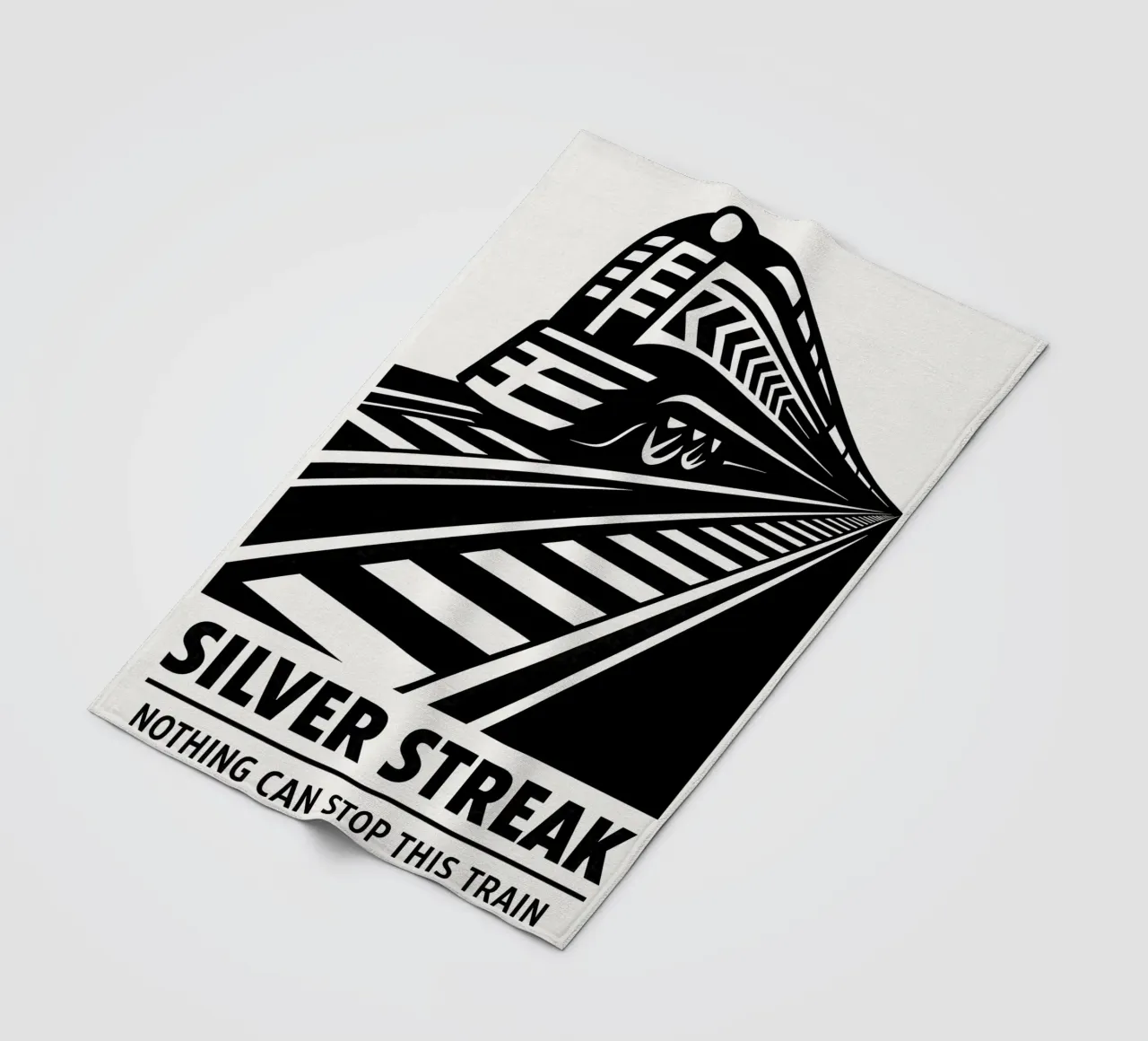 Silver Streak Print coperta in pile da MoviesArt