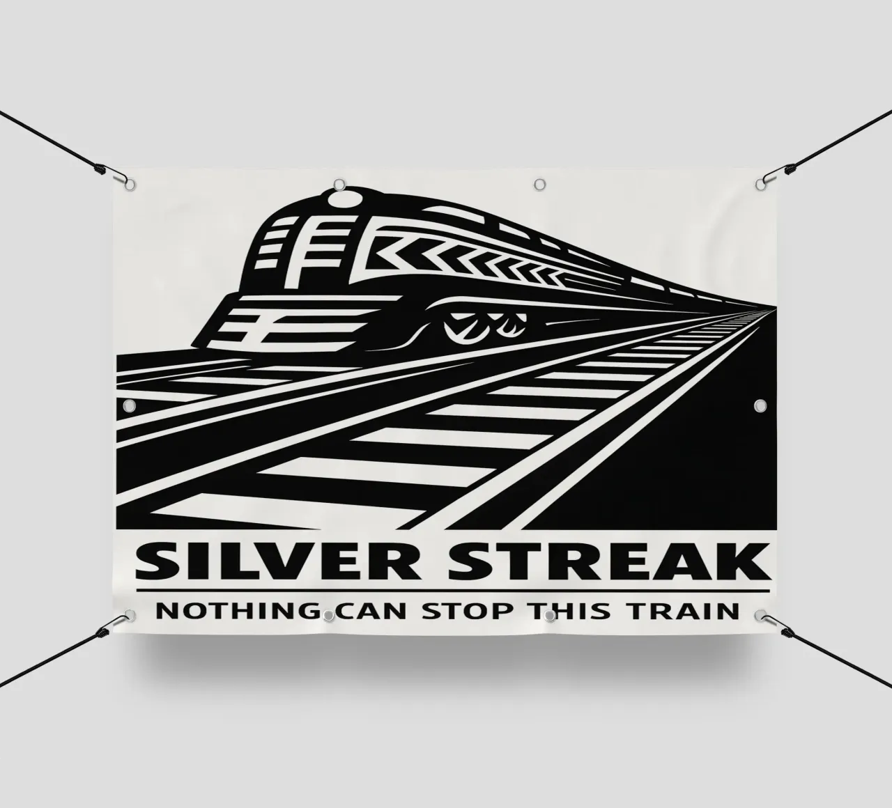 Silver Streak Print telo in pvc da MoviesArt