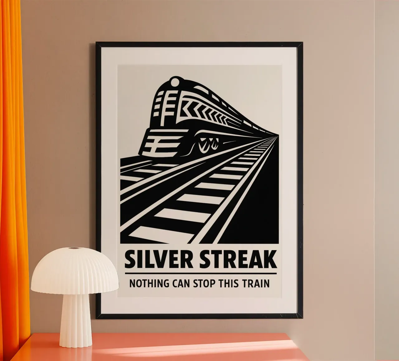 Silver Streak Print carta hahnemühle da MoviesArt