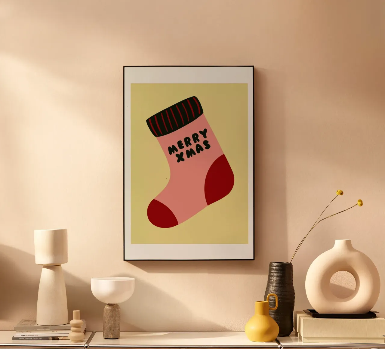 Xmas Sock acrylic glass by Mottos by Sinan Saydik