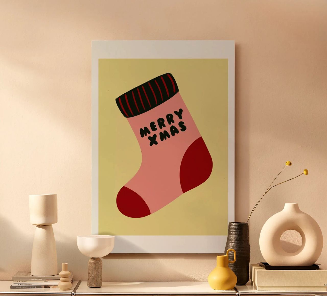 Xmas Sock alluminio dibond da Mottos by Sinan Saydik