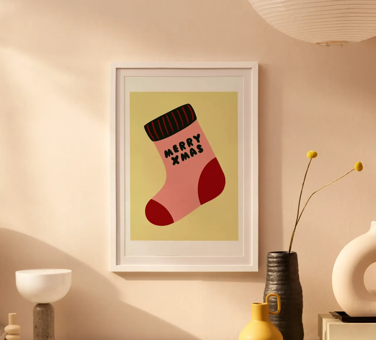 Xmas Sock poster da Mottos by Sinan Saydik