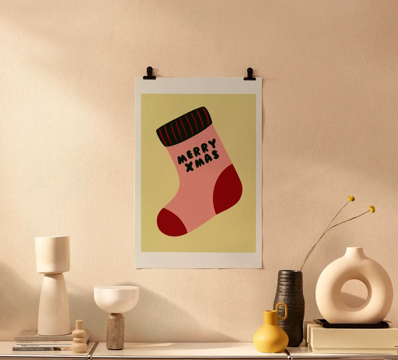 Xmas Sock poster da Mottos by Sinan Saydik