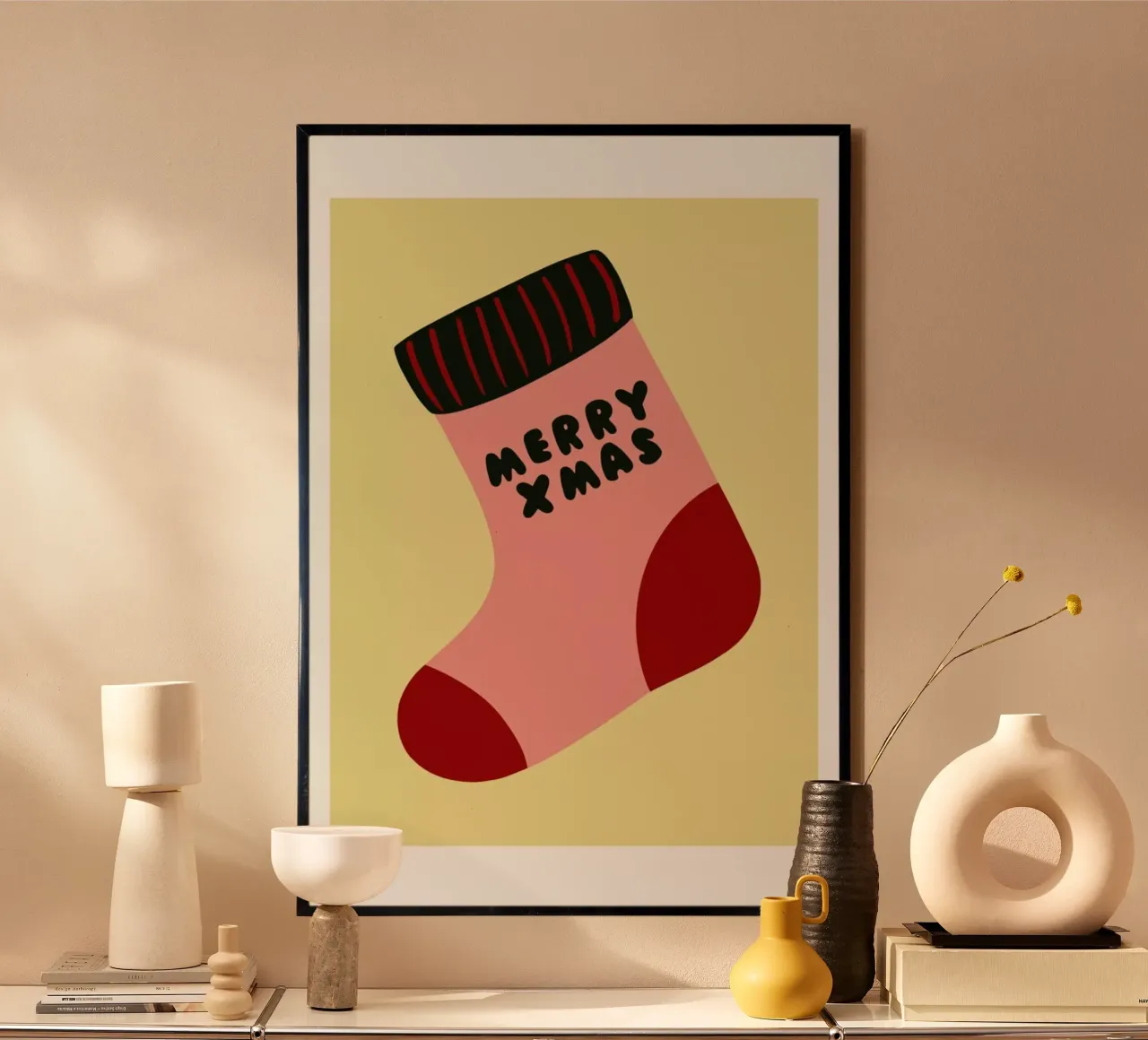Xmas Sock poster da Mottos by Sinan Saydik