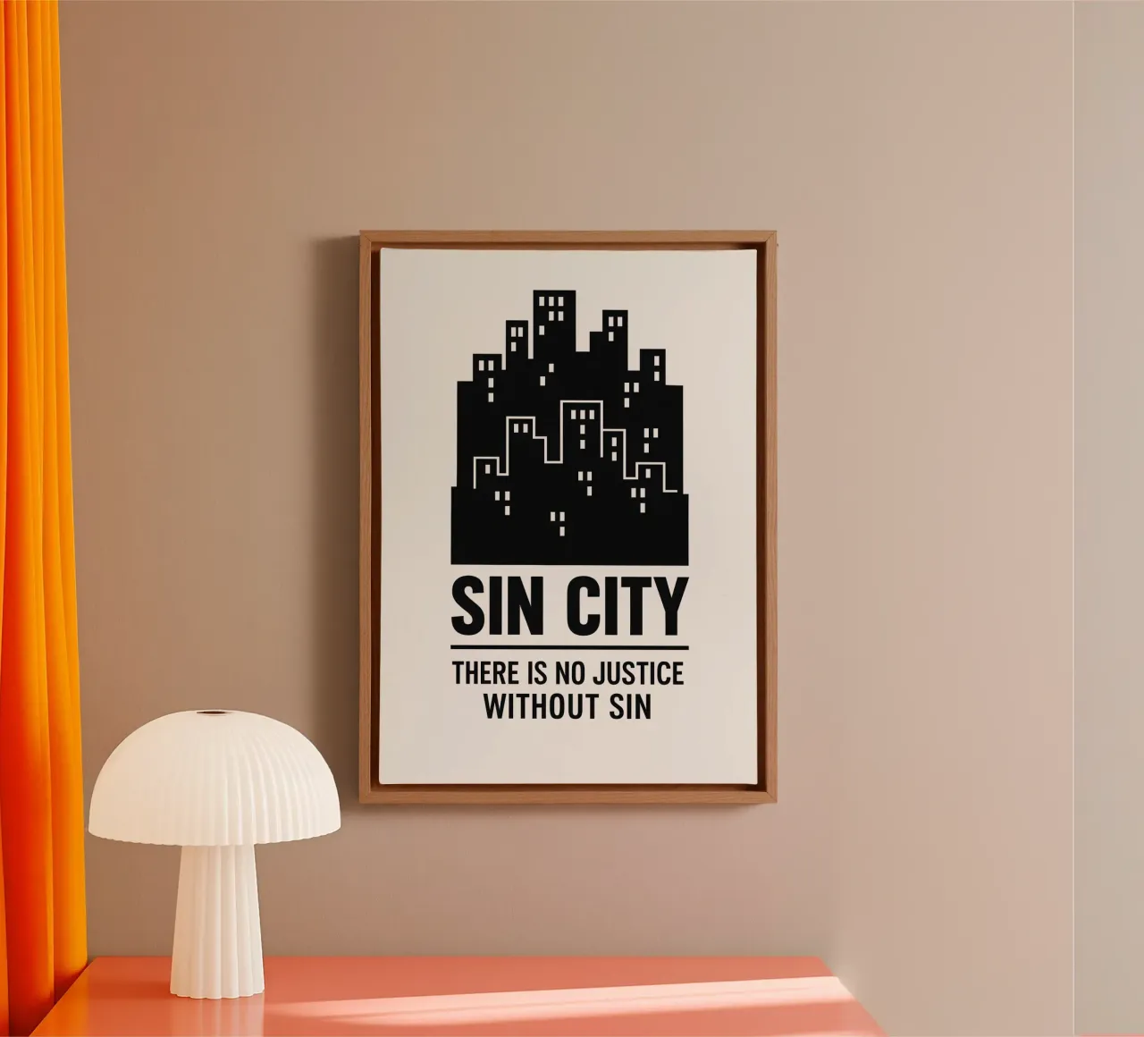 Sin City Print tela con Cornice a cassetta da MoviesArt