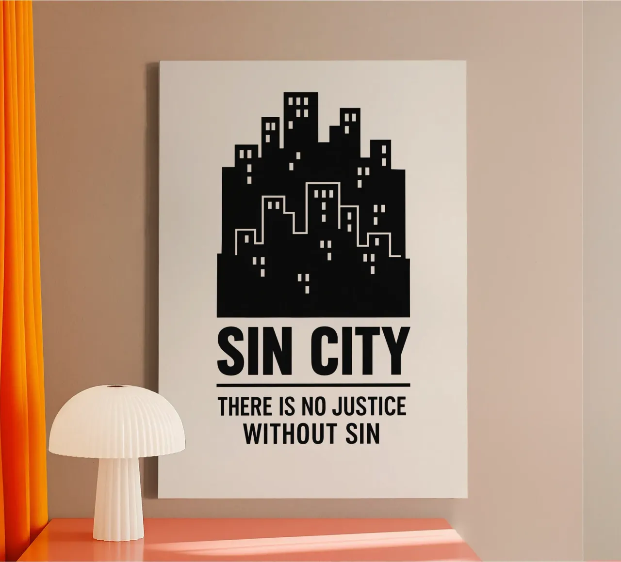 Sin City Print tela con Cornice a cassetta da MoviesArt