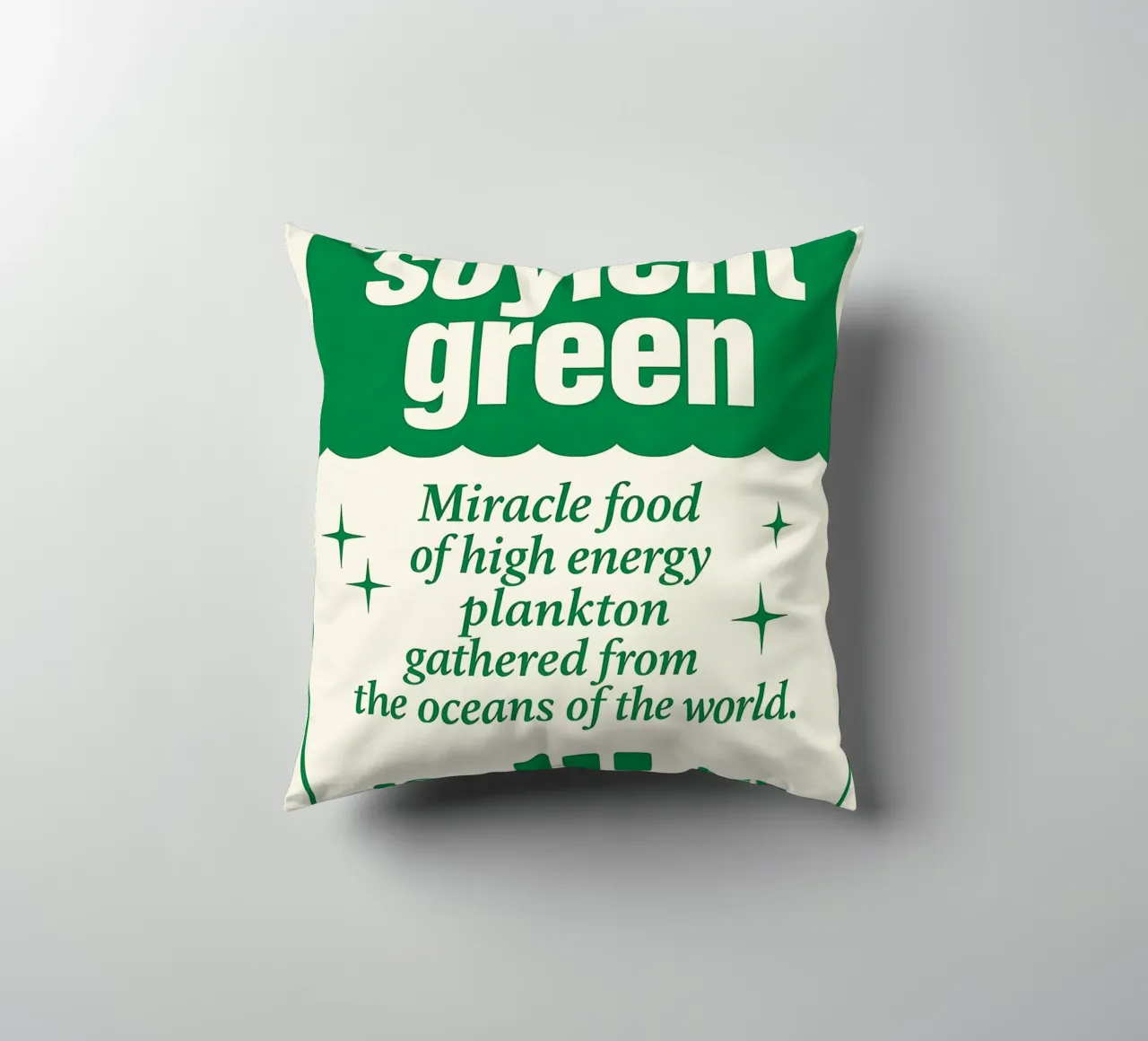Soylent Green Print cuscino da MoviesArt