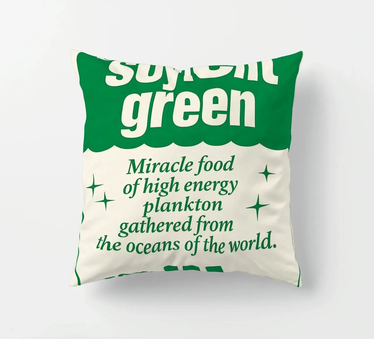Soylent Green Print cuscino da MoviesArt