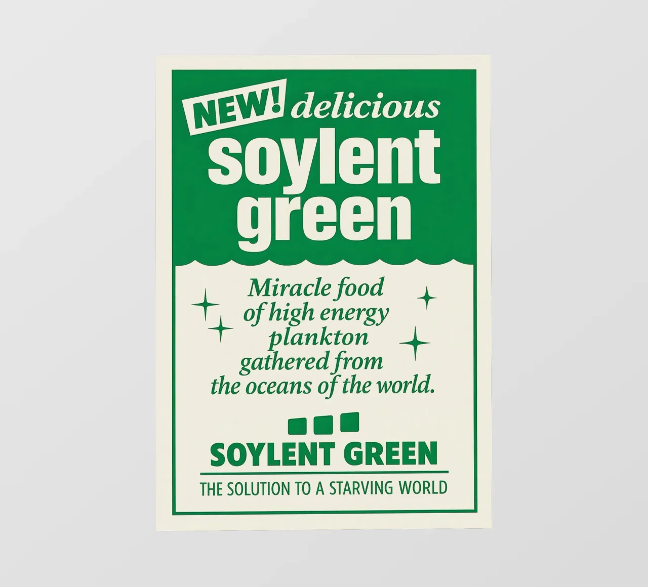 Soylent Green Print telo in pvc da MoviesArt