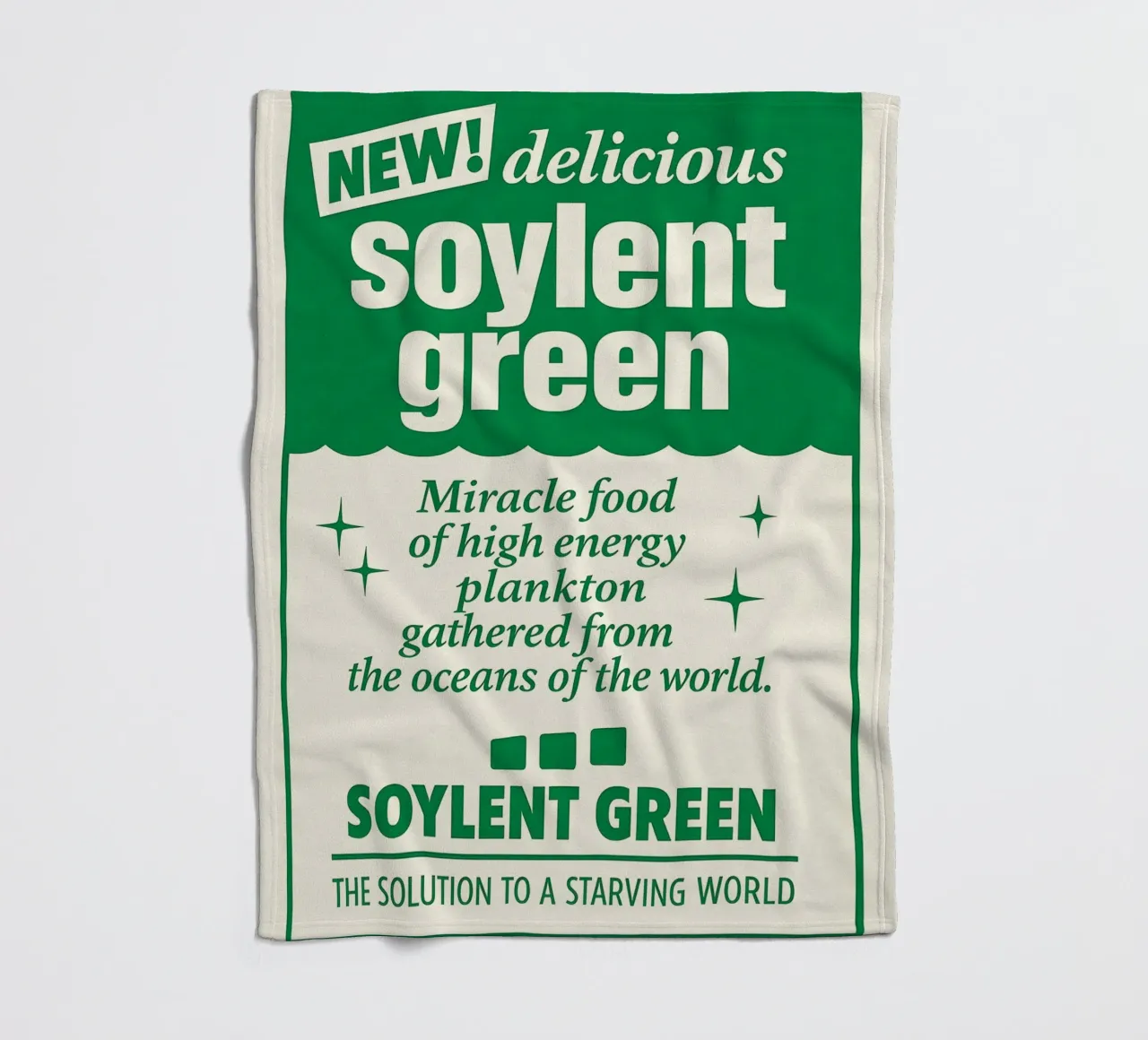 Soylent Green Print coperta in pile da MoviesArt