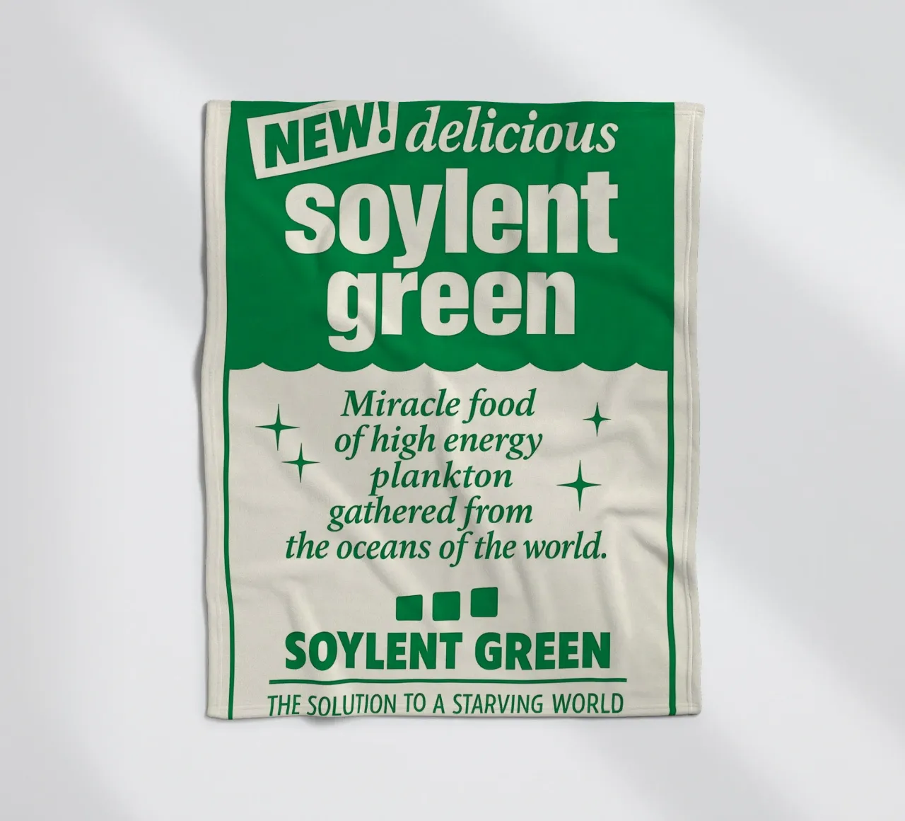 Soylent Green Print coperta in pile da MoviesArt