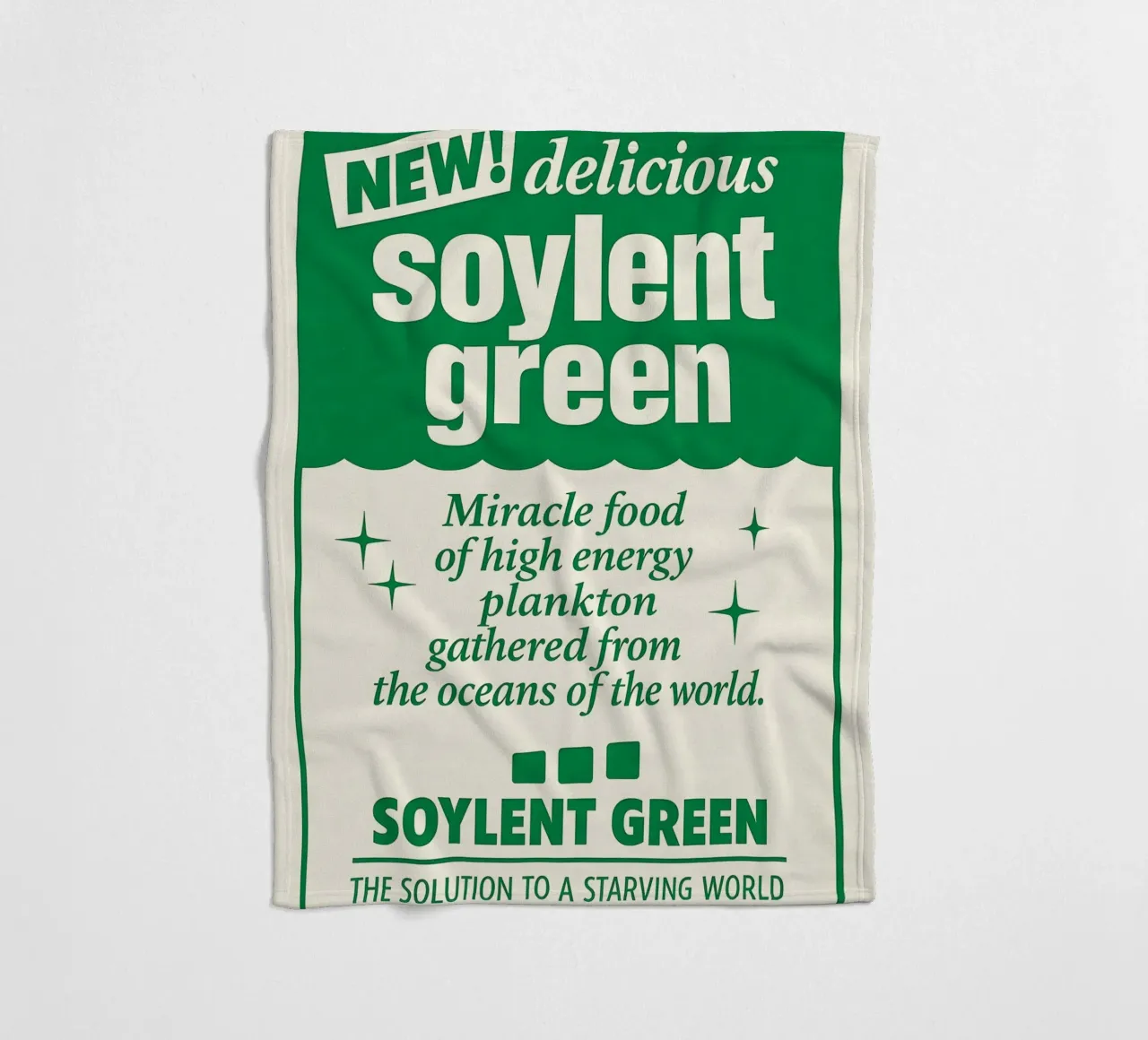 Soylent Green Print coperta in pile da MoviesArt