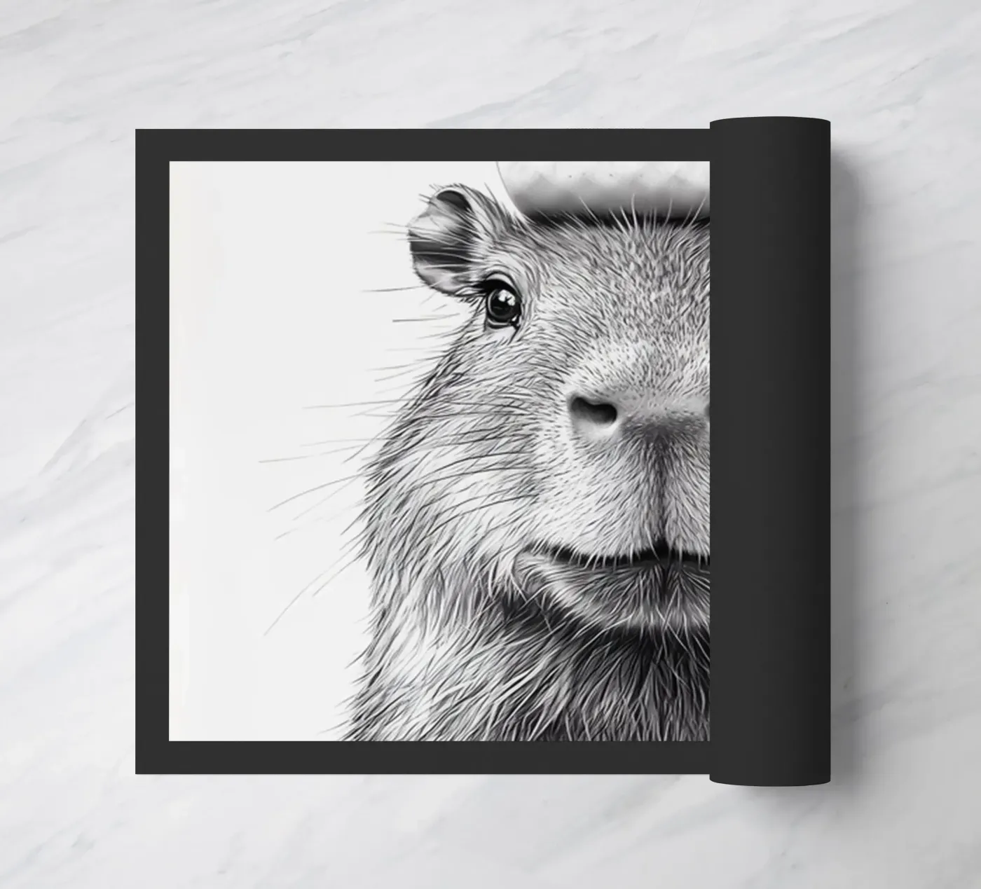 Capybara doormat by animals_studio