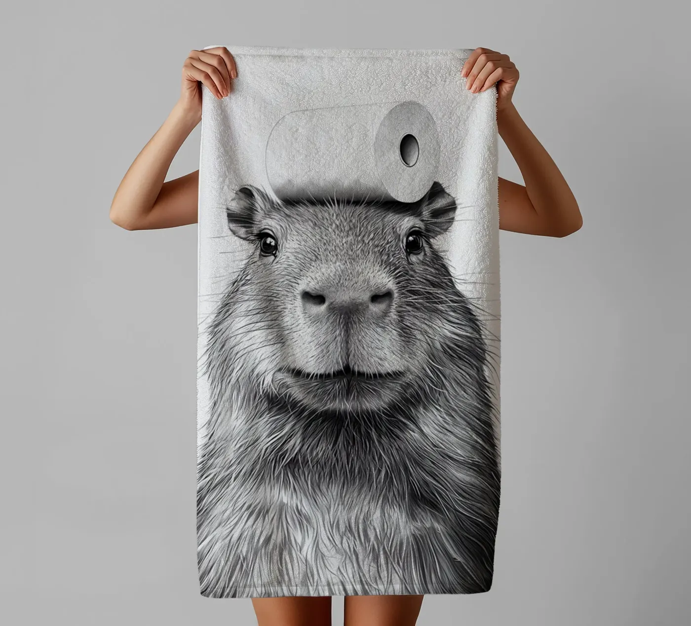 Capybara badhanddoek van animals_studio