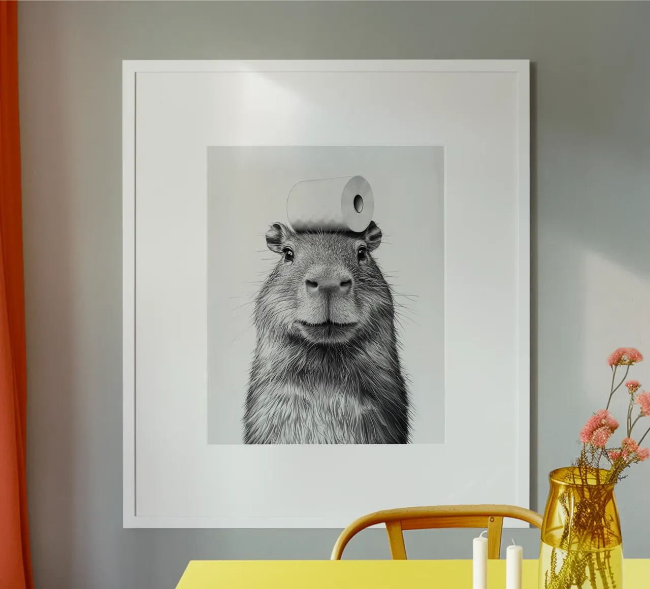Capibara carta hahnemühle da animals_studio