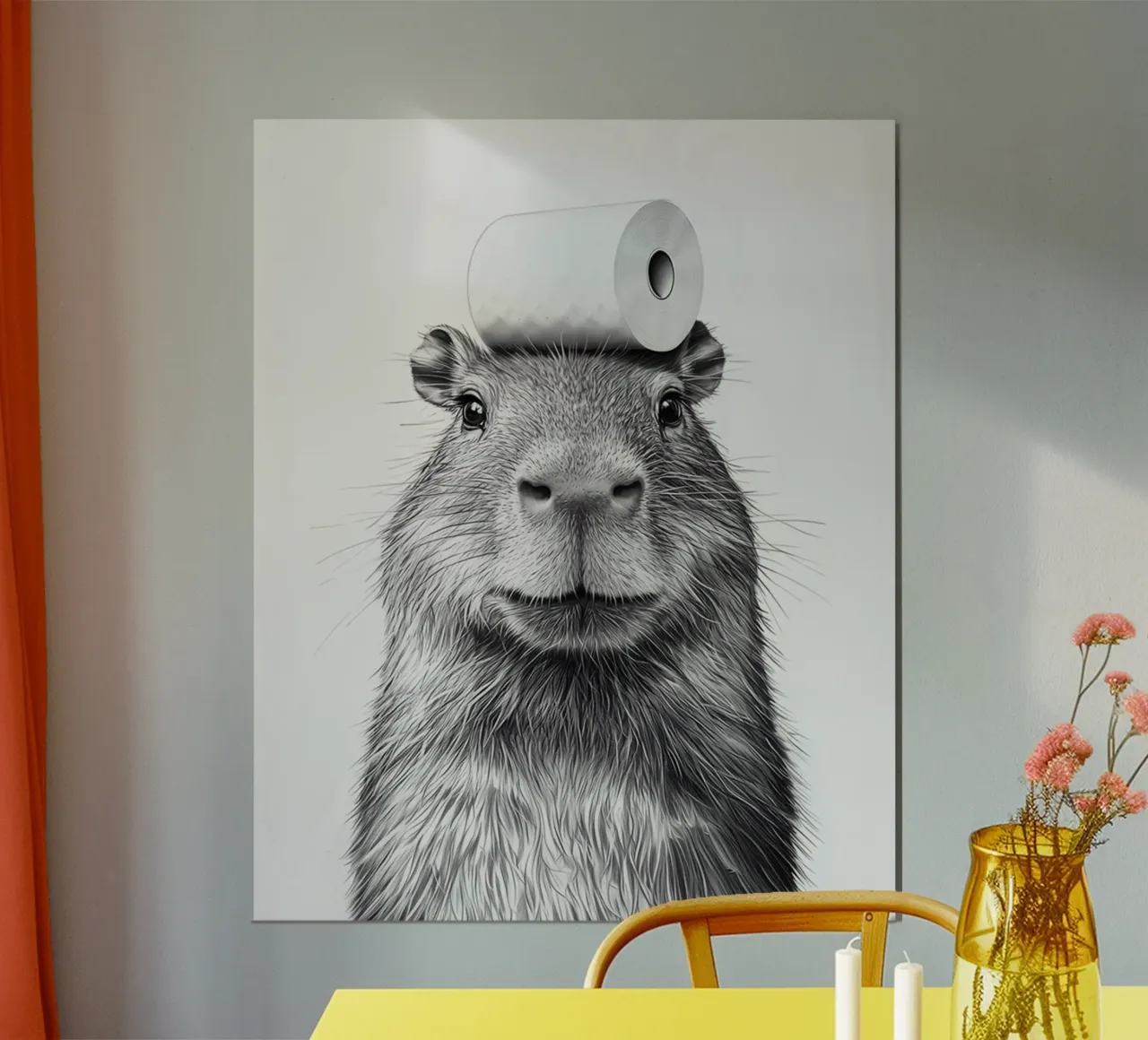 Capibara carta hahnemühle da animals_studio