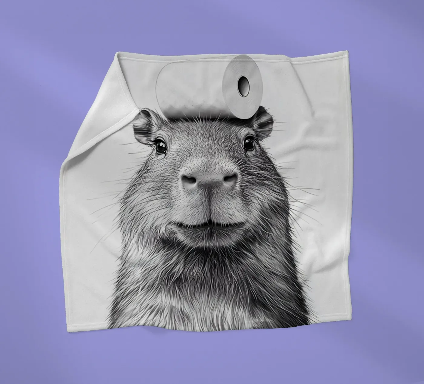 Capybara fleece blanket by animals_studio