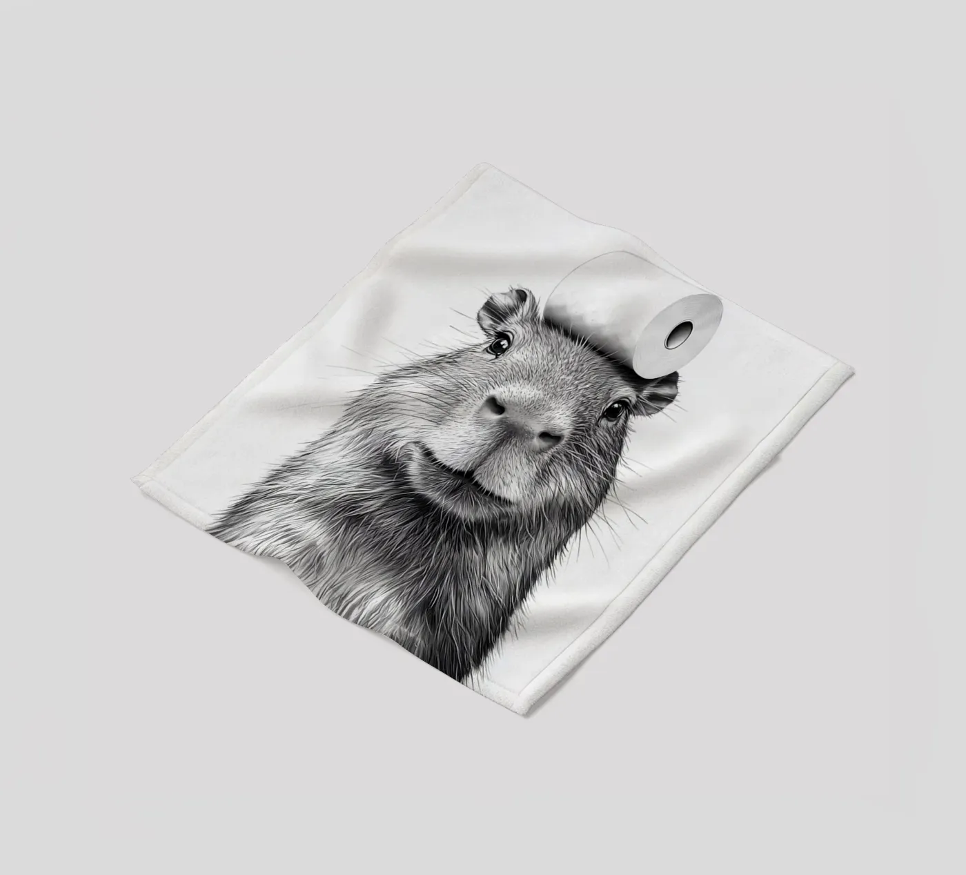Capybara fleece blanket by animals_studio