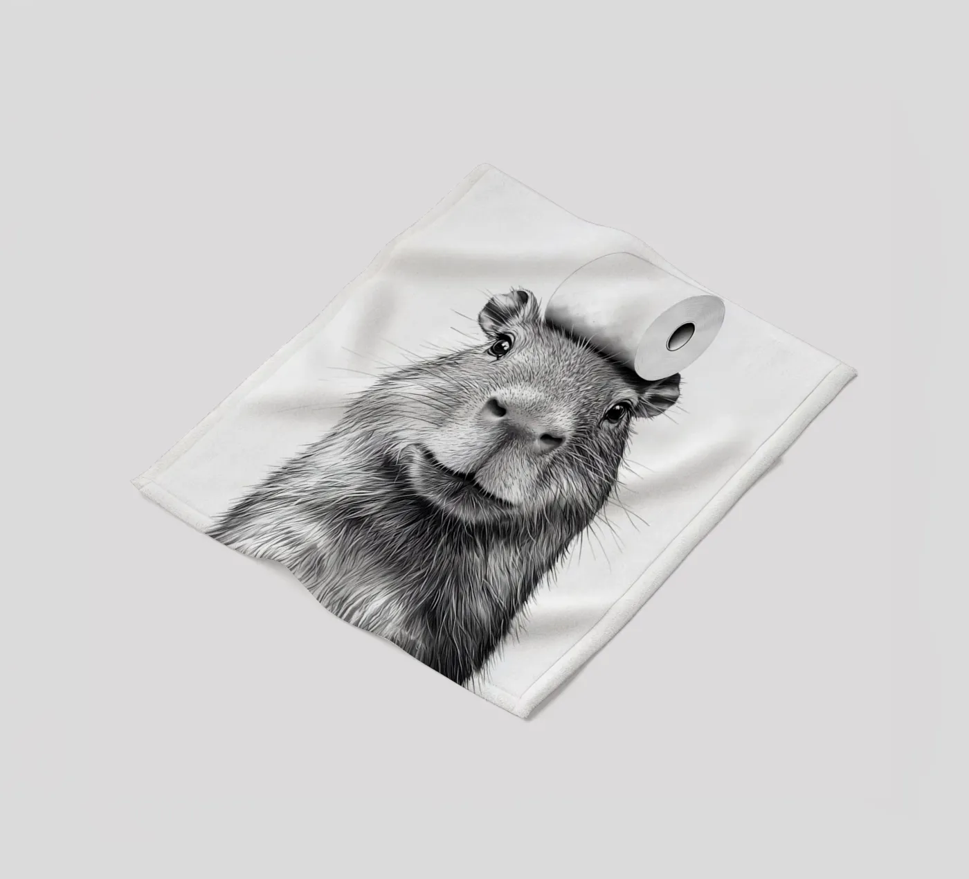 Capybara fleece blanket by animals_studio