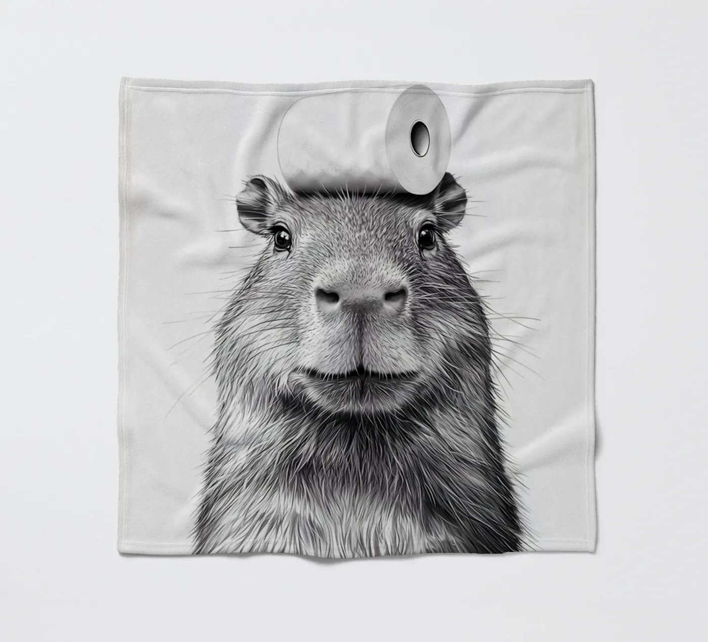 Capybara fleece blanket by animals_studio