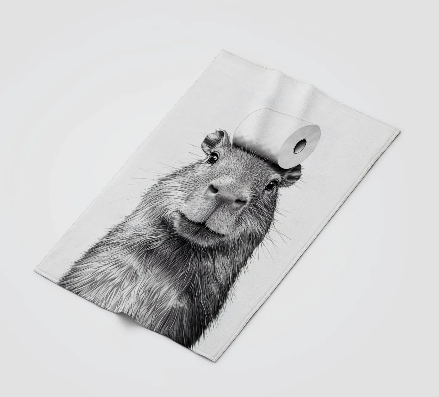 Capybara fleece blanket by animals_studio
