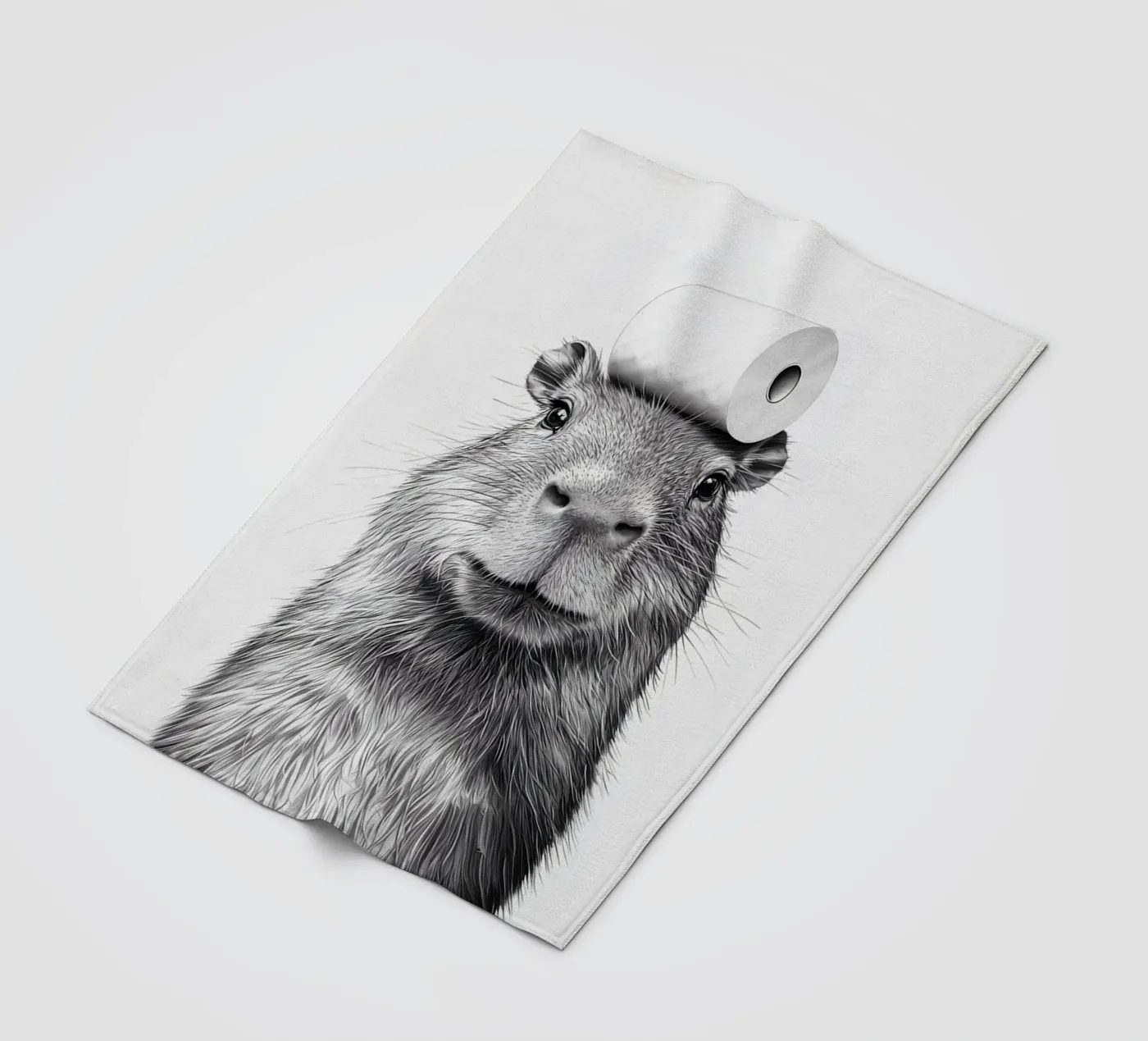 Capybara fleece blanket by animals_studio