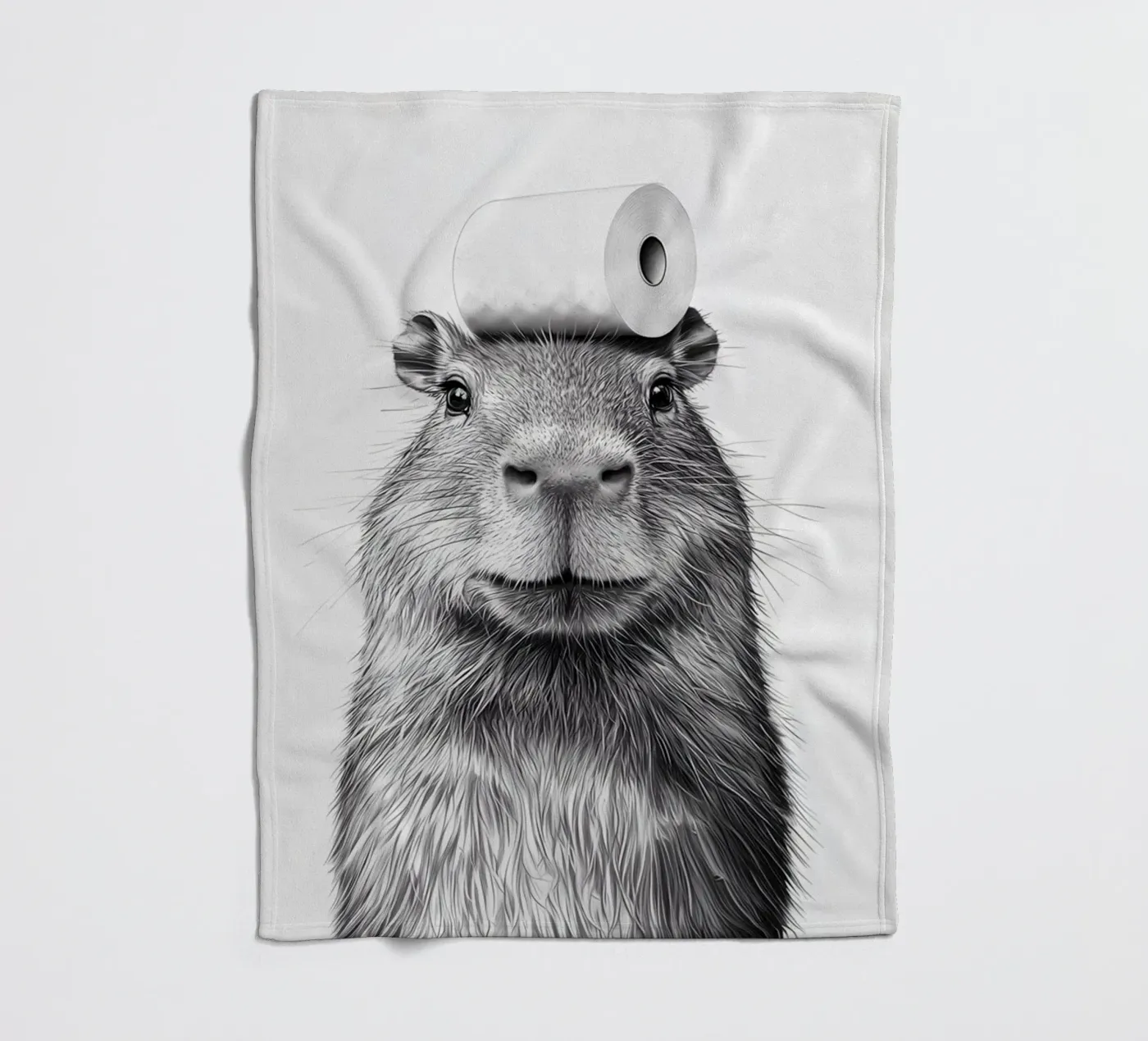 Capybara fleece blanket by animals_studio