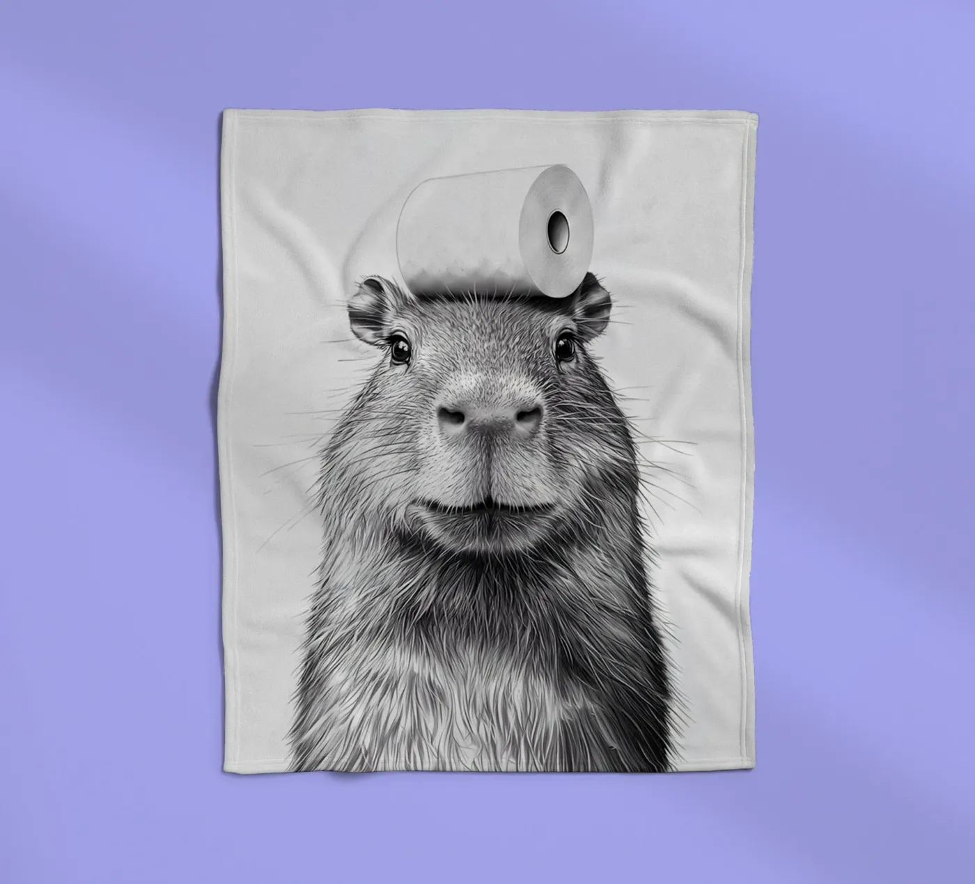 Capybara fleece blanket by animals_studio