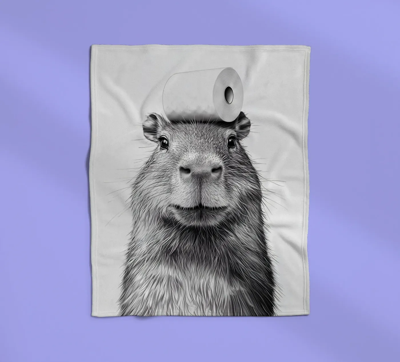 Capybara fleece blanket by animals_studio